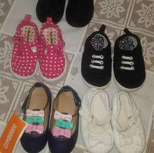 Toddler baby girl shoe bundle size 4